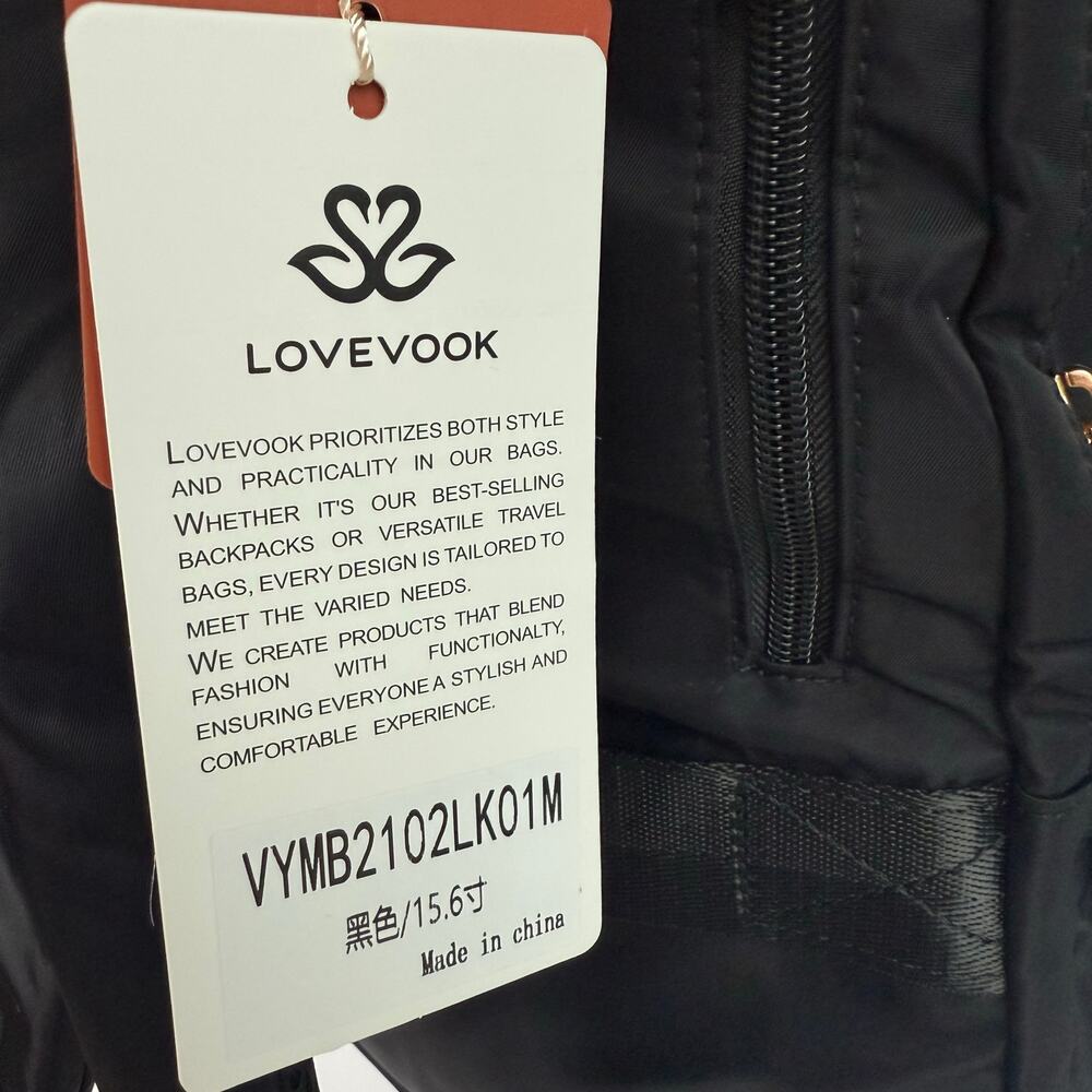 Nylon Laptop Backpack 15.6” USB Charging Port + Dust Bag New with tags - Picture 4 of 9